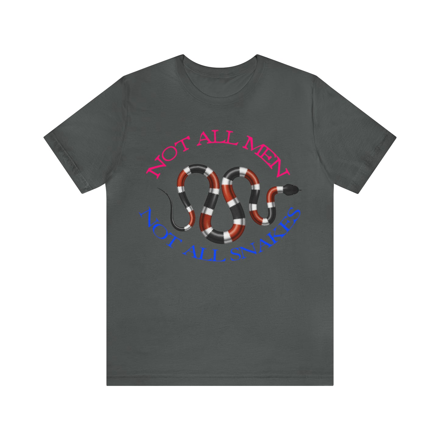 Not All Snakes Unisex Crew Neck T-Shirt (Coral) (S-3XL)