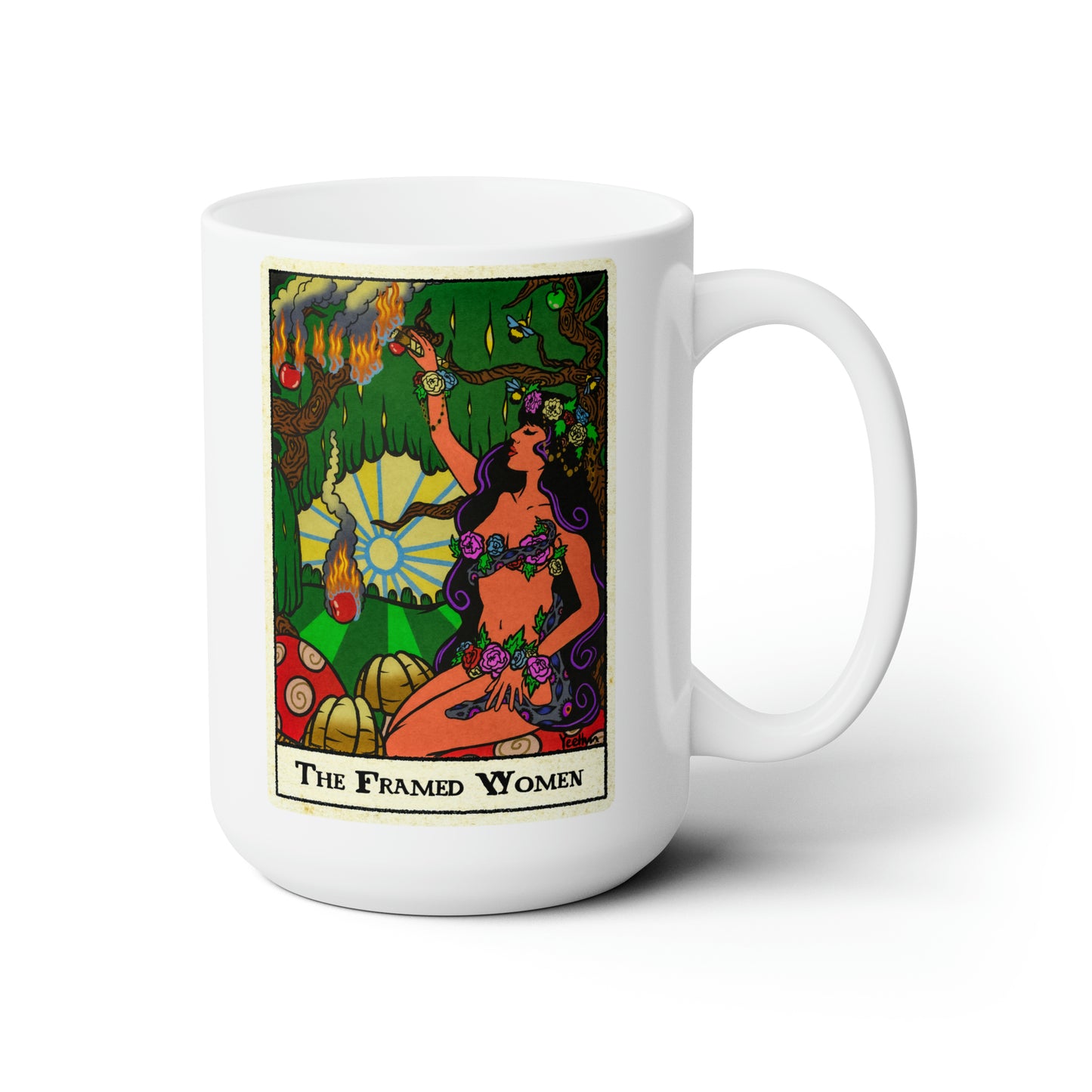 The Framed Woman White Mug 15oz