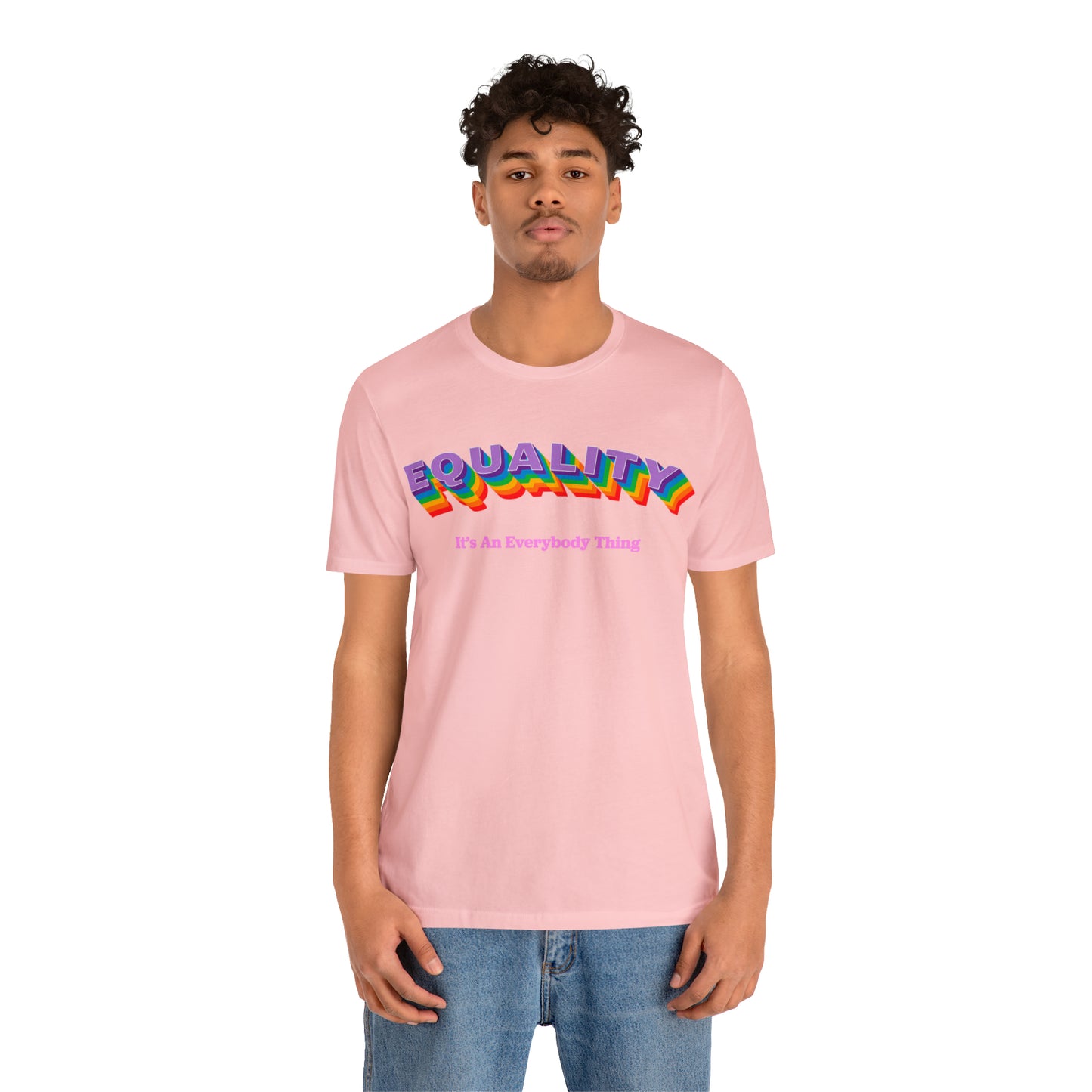 Rainbow Equality Crew Neck  Unisex Crew Neck T-Shirt (S-3XL)