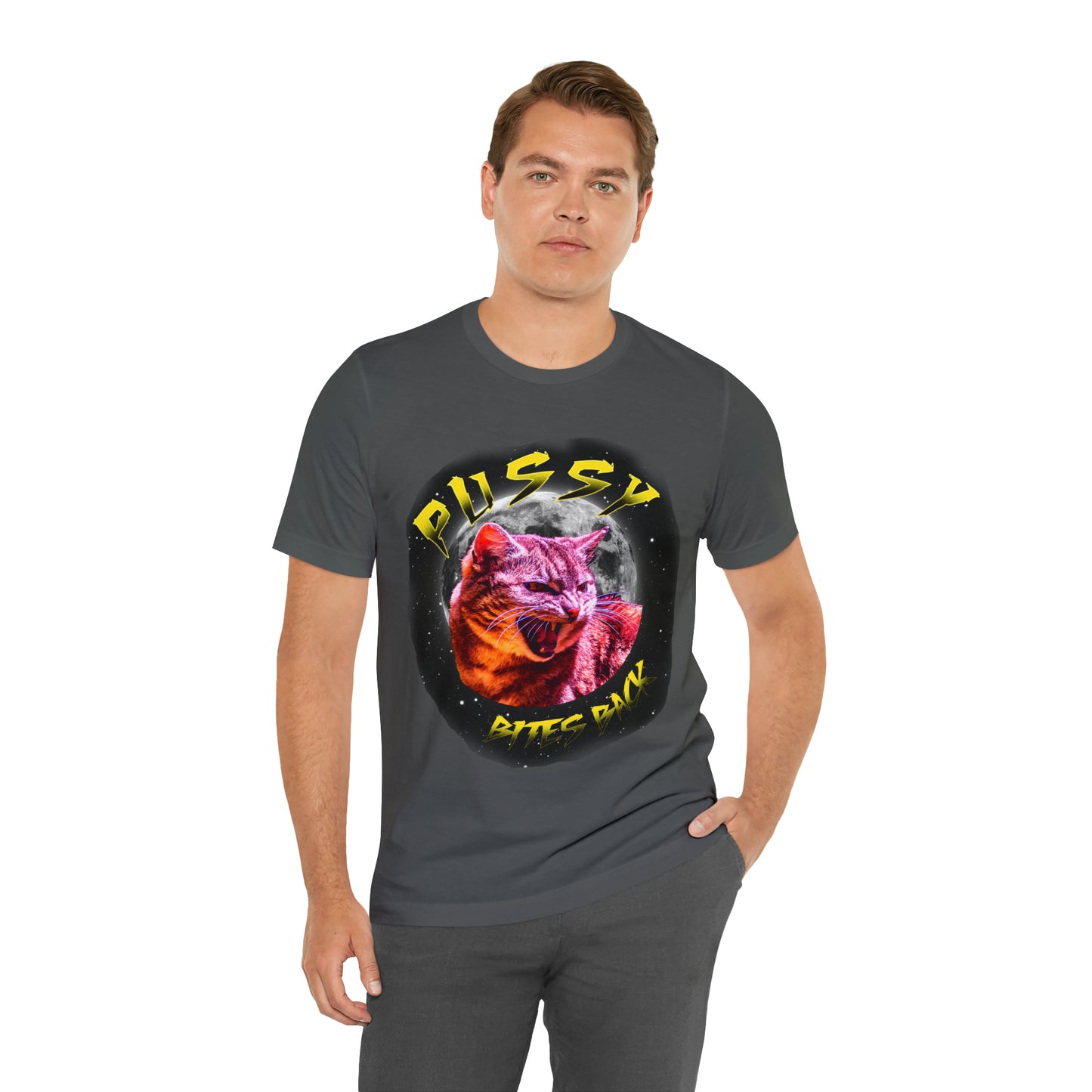 Pussy Bites Back Crew Neck  Unisex Crew Neck T-Shirt (S-3XL)
