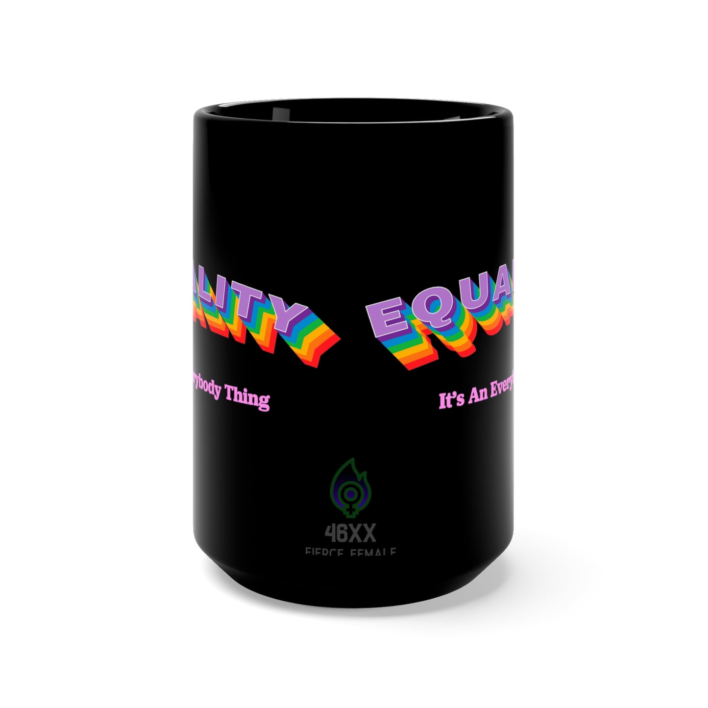 Equality Black Ceramic 15oz Mug