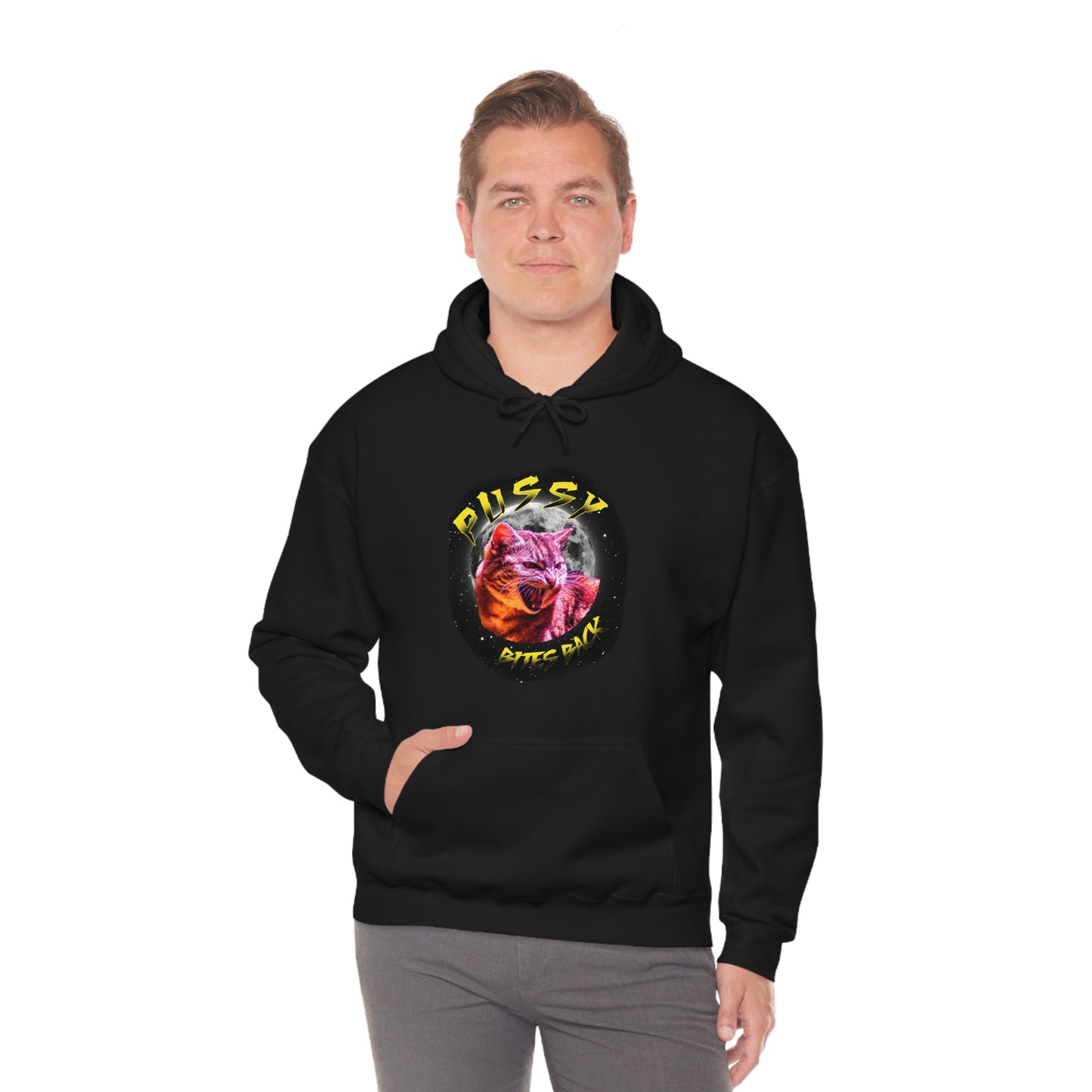 Pussy Bites Back Unisex Heavy Blend™ Hooded Sweatshirt (S-5XL)