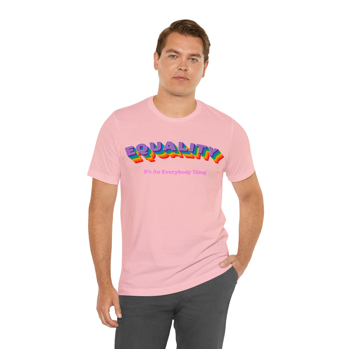 Rainbow Equality Crew Neck  Unisex Crew Neck T-Shirt (S-3XL)