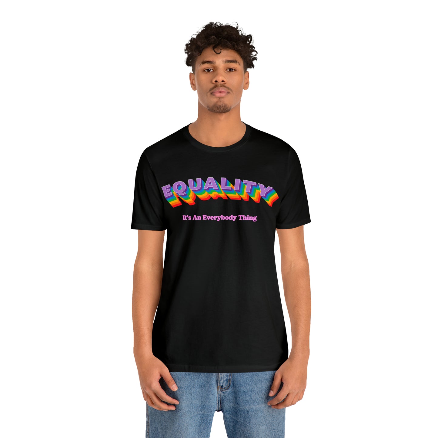 Rainbow Equality Crew Neck  Unisex Crew Neck T-Shirt (S-3XL)