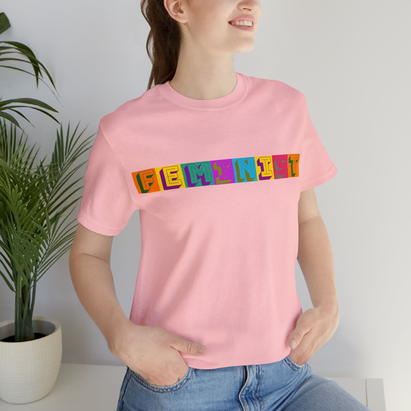 Retro Feminist Unisex Crew Neck T-Shirt  (S-3XL)