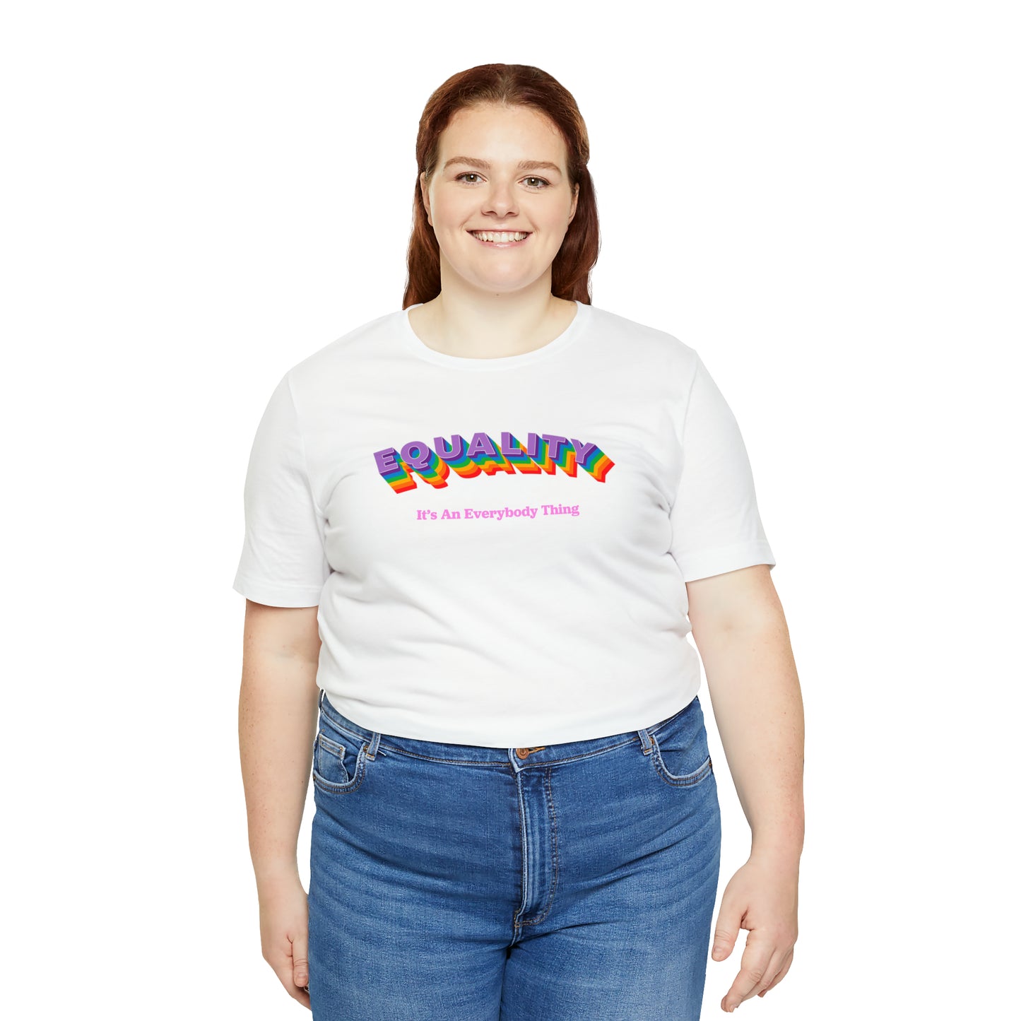 Rainbow Equality Crew Neck  Unisex Crew Neck T-Shirt (S-3XL)