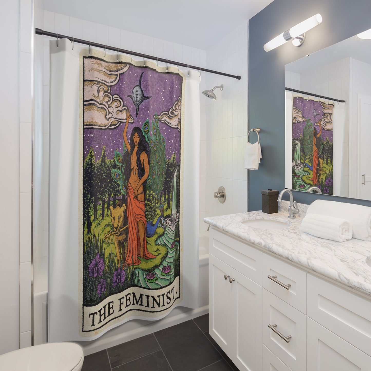 The Feminist Shower Curtains