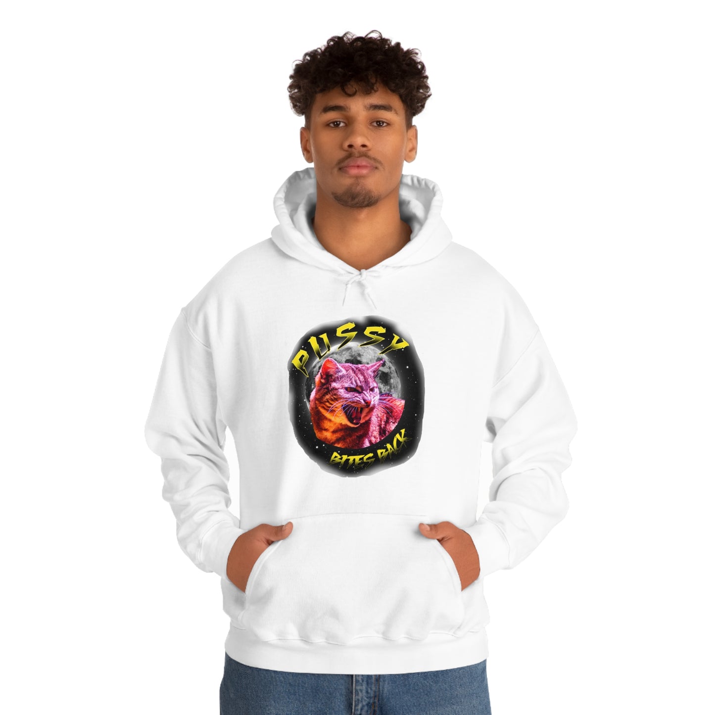 Pussy Bites Back Unisex Heavy Blend™ Hooded Sweatshirt (S-5XL)