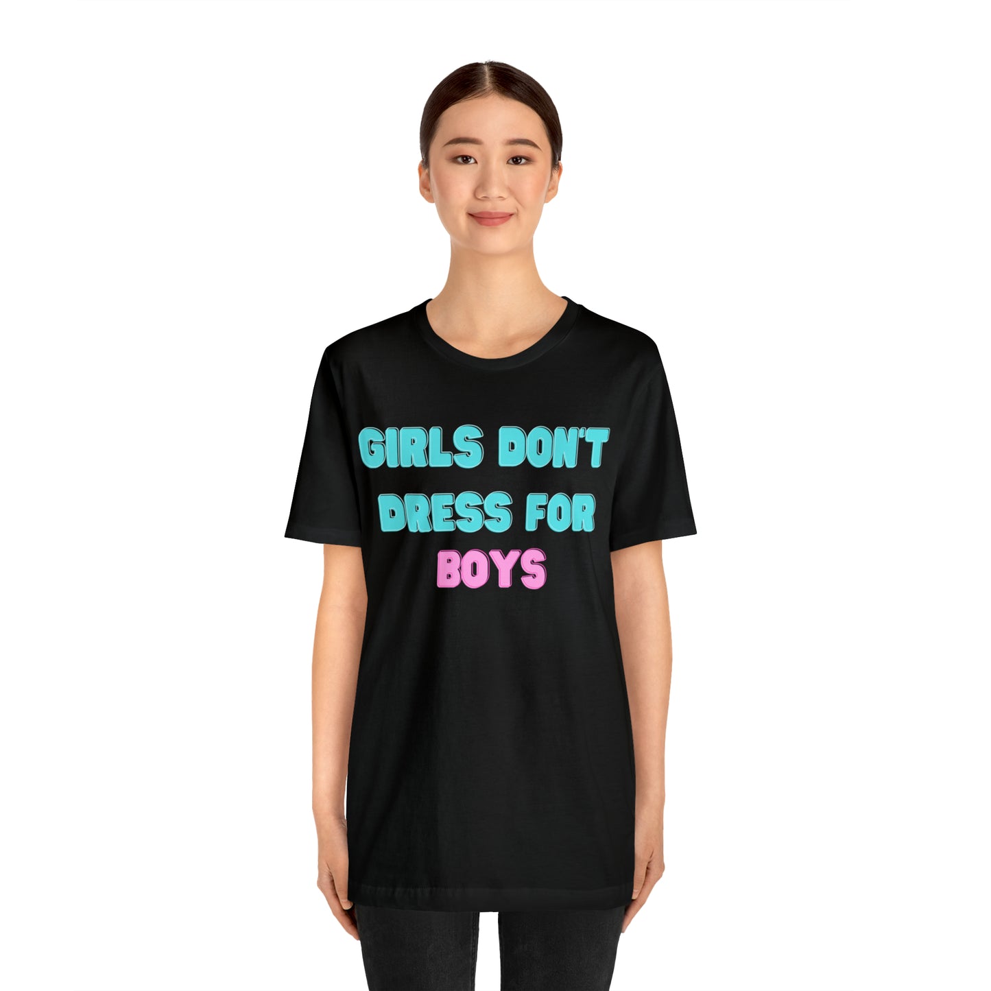Girls Don't Unisex Crew Neck T-Shirt (S-3XL)