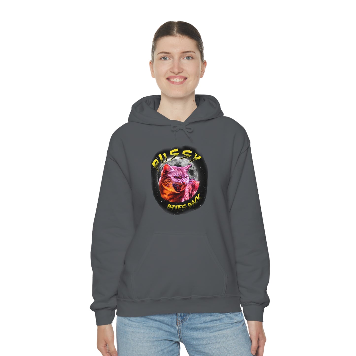 Pussy Bites Back Unisex Heavy Blend™ Hooded Sweatshirt (S-5XL)