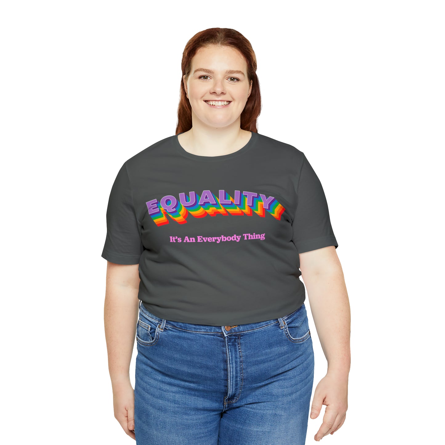 Rainbow Equality Crew Neck  Unisex Crew Neck T-Shirt (S-3XL)