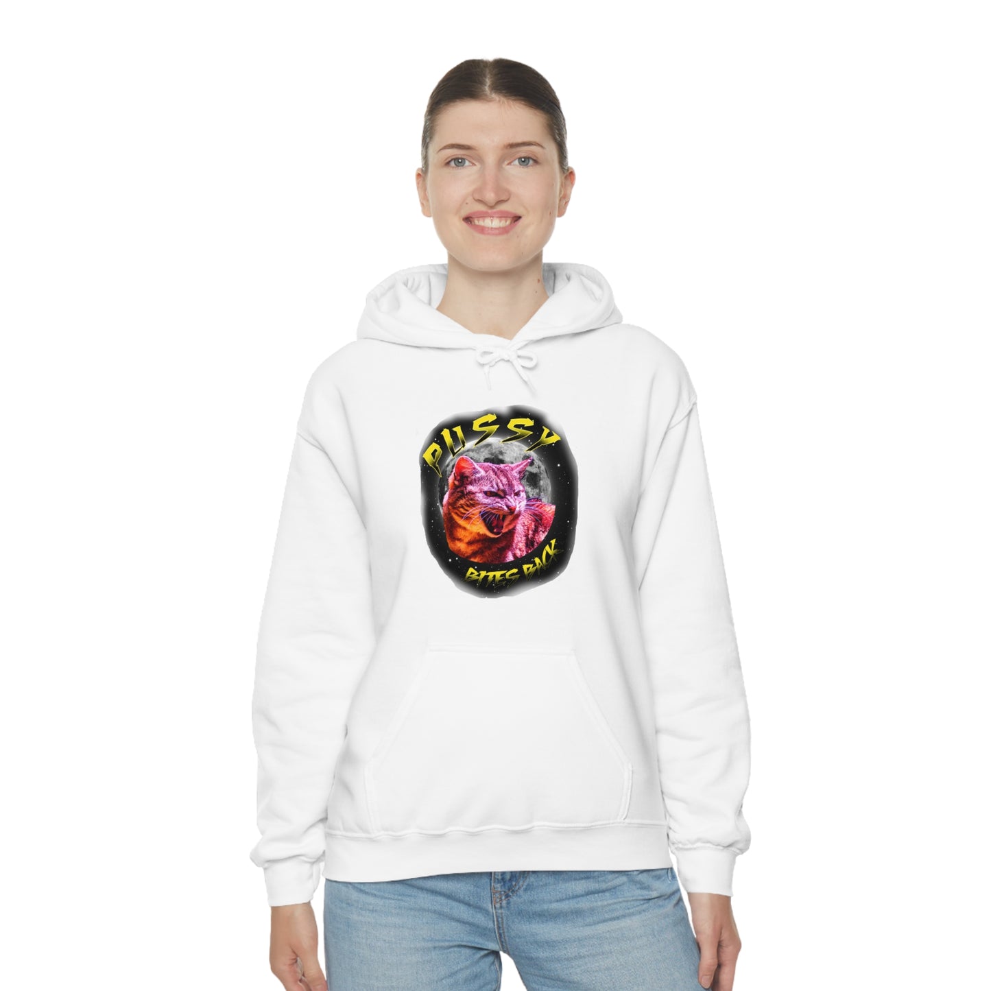 Pussy Bites Back Unisex Heavy Blend™ Hooded Sweatshirt (S-5XL)