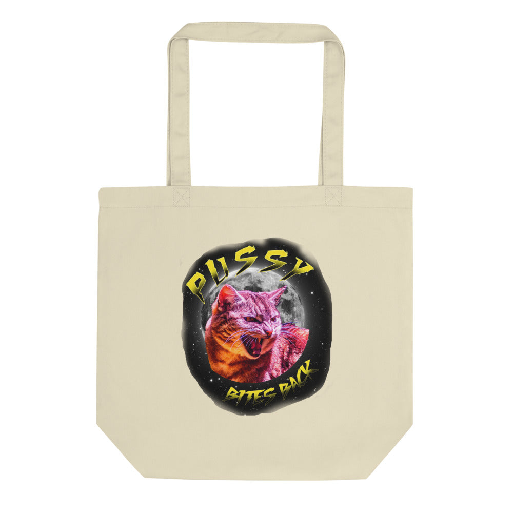 Pussy Bites Back Feminist Themed Premium Eco Tote Bag - FeministASP