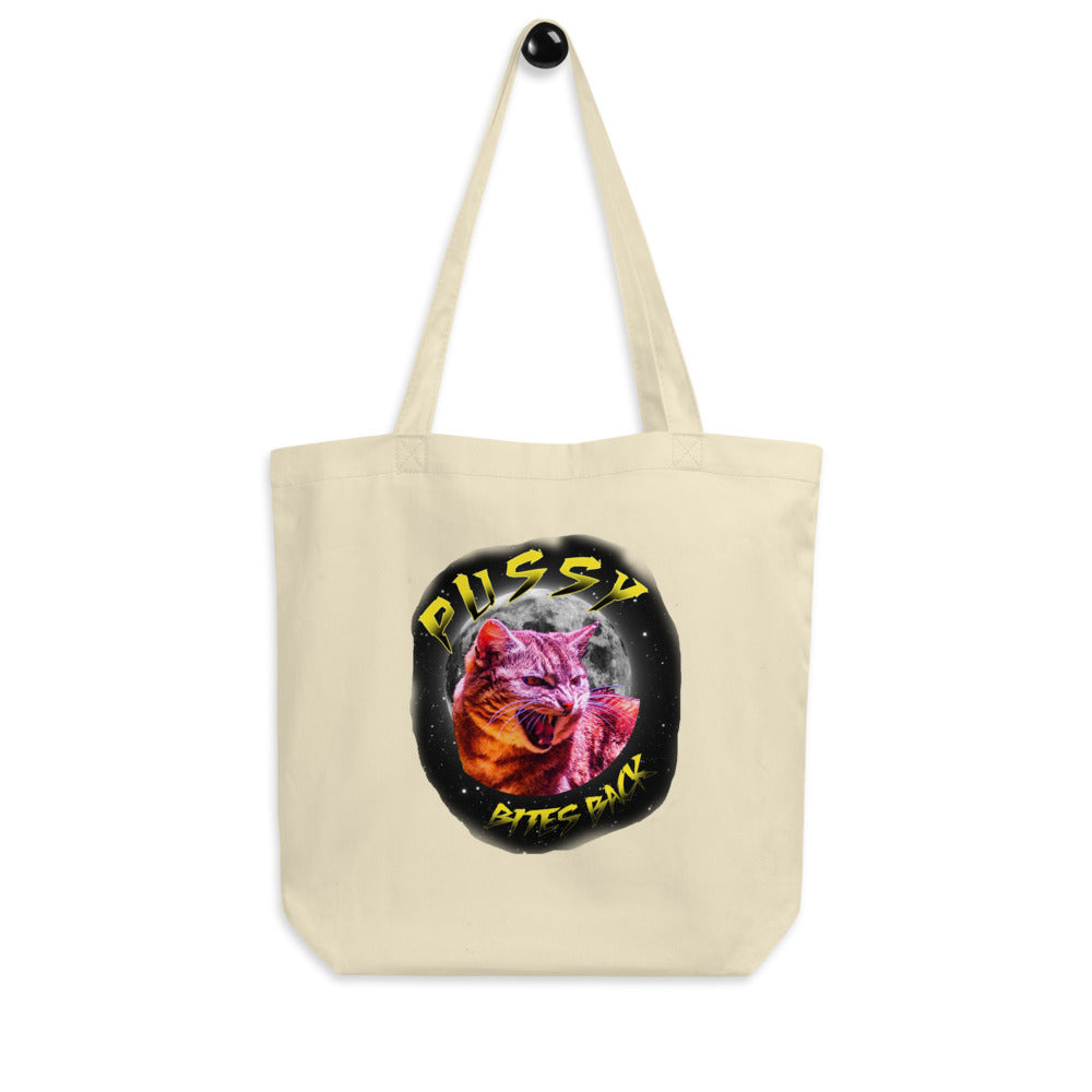 Pussy Bites Back Feminist Themed Premium Eco Tote Bag - FeministASP