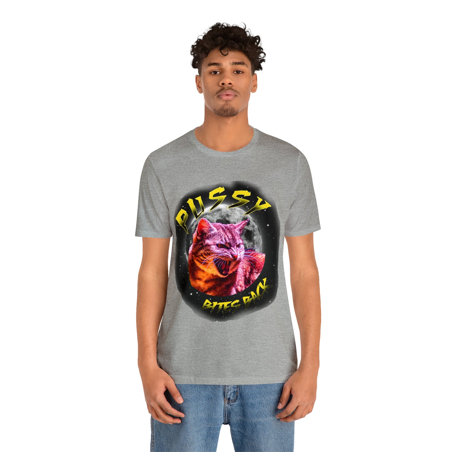 Pussy Bites Back Crew Neck  Unisex Crew Neck T-Shirt (S-3XL)