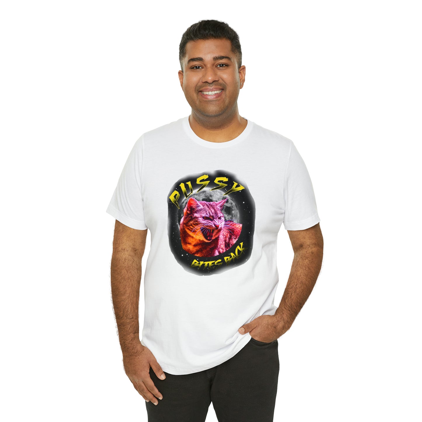 Pussy Bites Back Crew Neck  Unisex Crew Neck T-Shirt (S-3XL)