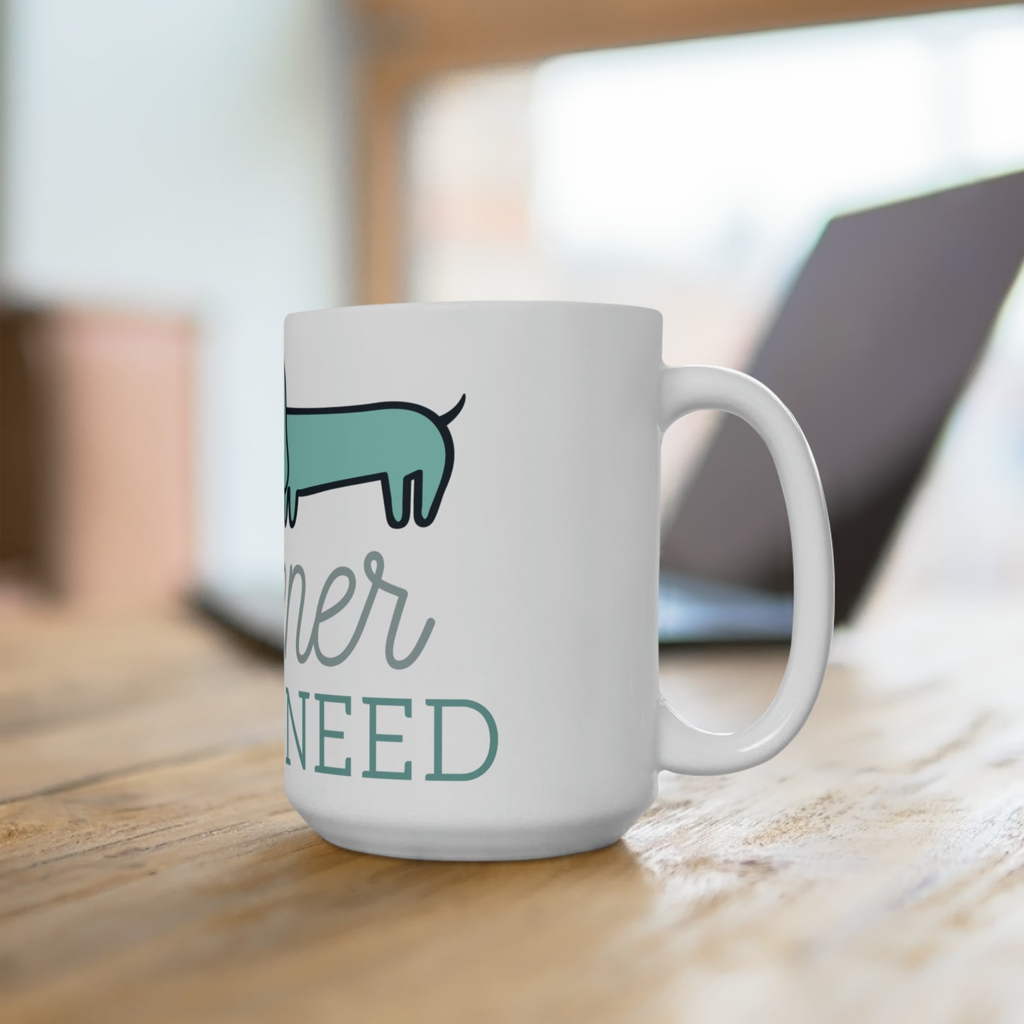 I Love Wieners Ceramic Mug 15oz