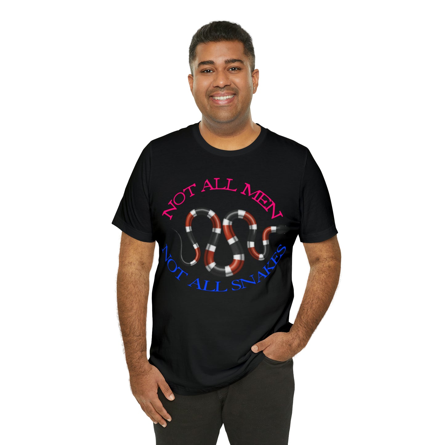 Not All Snakes Unisex Crew Neck T-Shirt (Coral) (S-3XL)
