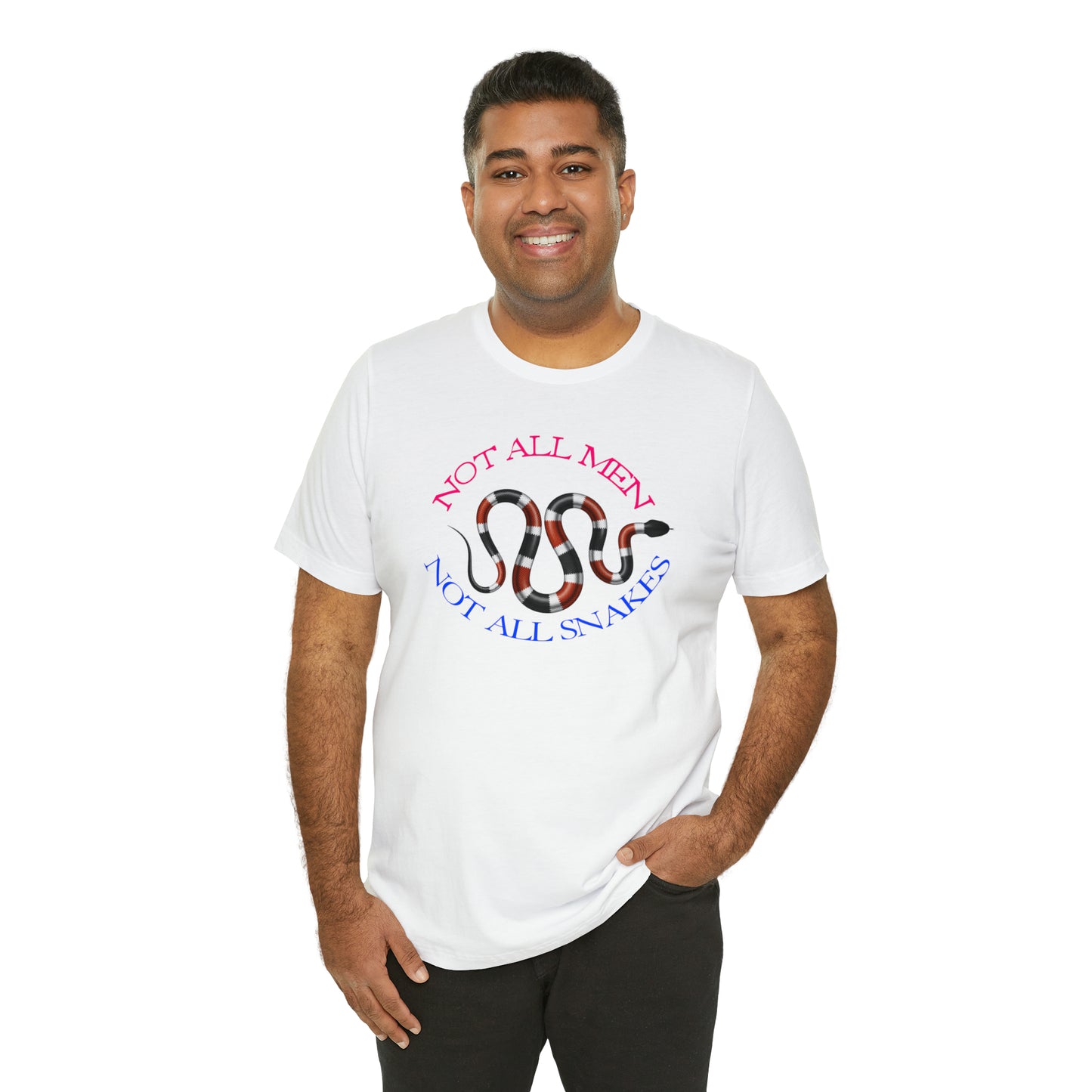 Not All Snakes Unisex Crew Neck T-Shirt (Coral) (S-3XL)