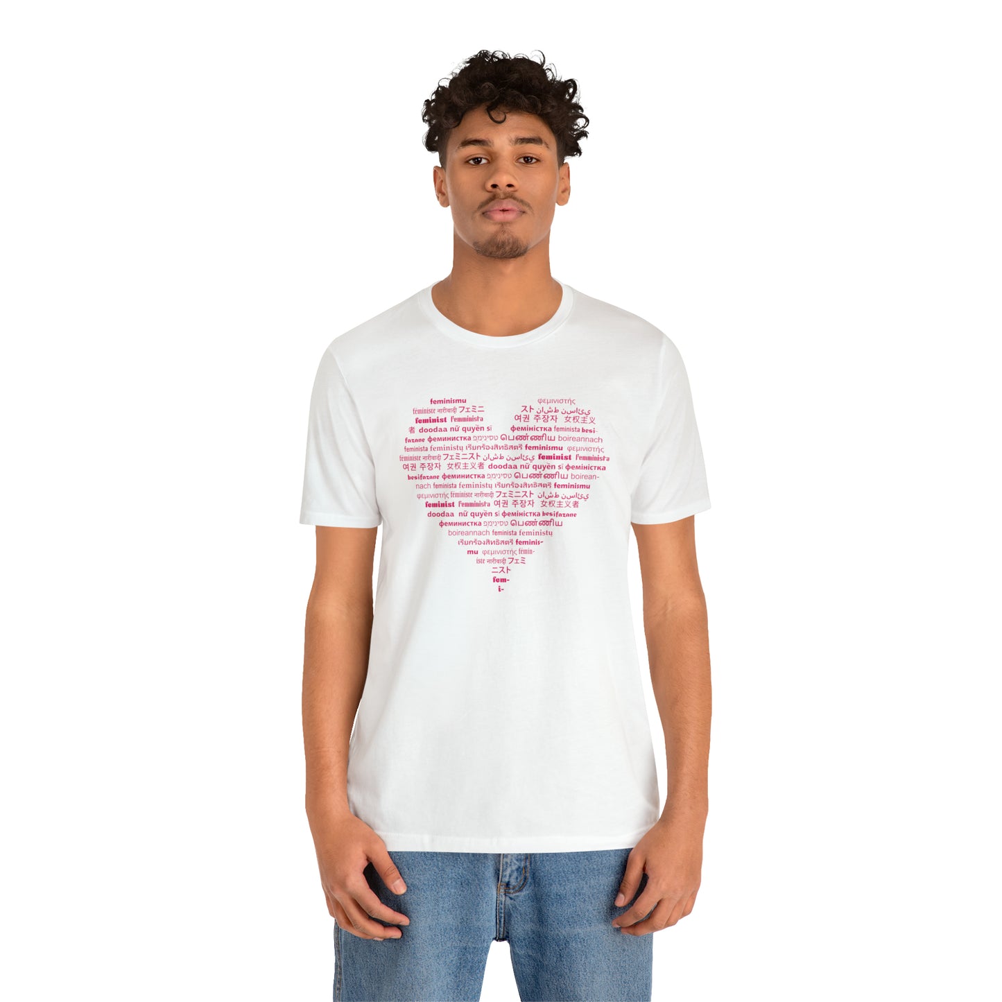 I Love Feminist21 Unisex T-Shirt Unisex Crew Neck T-Shirt (S-3XL)