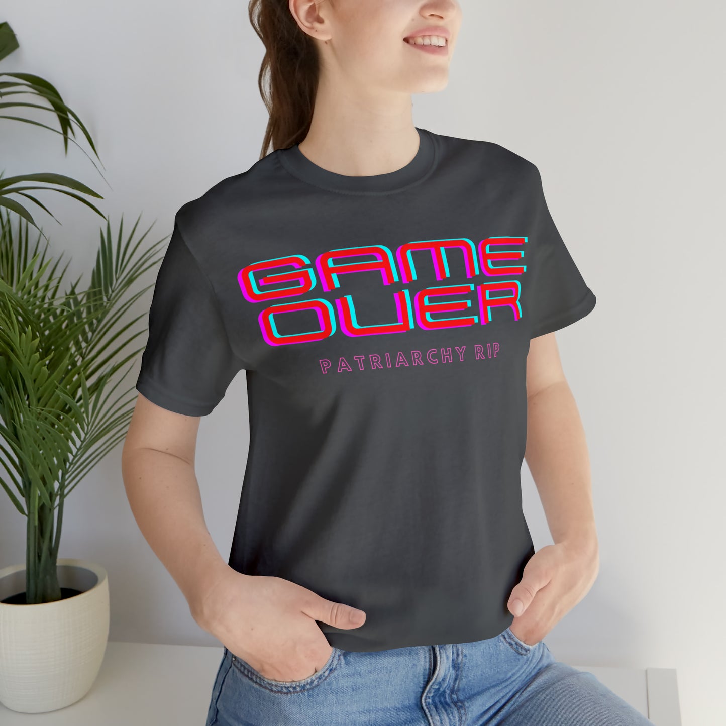 Game Over Patriarchy RIP Unisex T-Shirt (S-3XL)