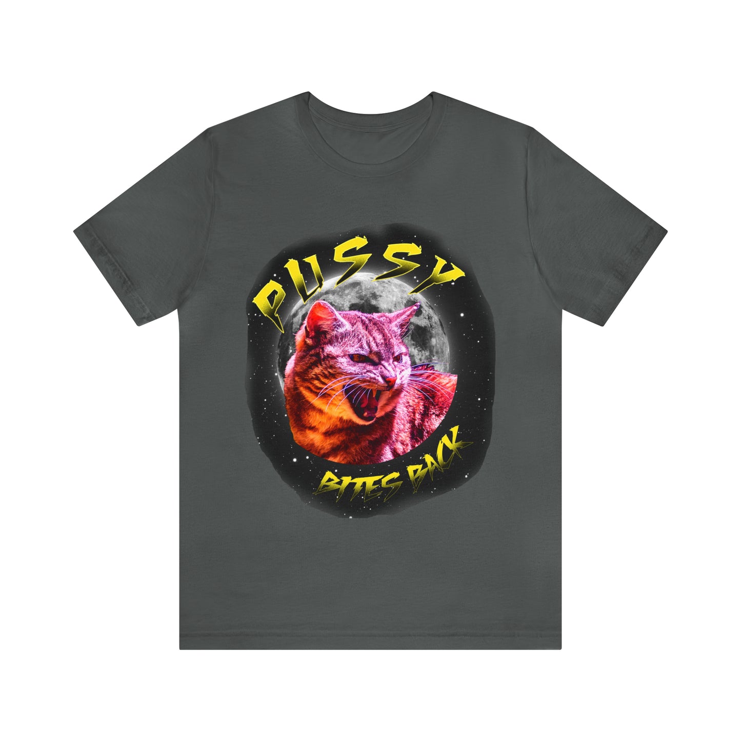 Pussy Bites Back Crew Neck  Unisex Crew Neck T-Shirt (S-3XL)