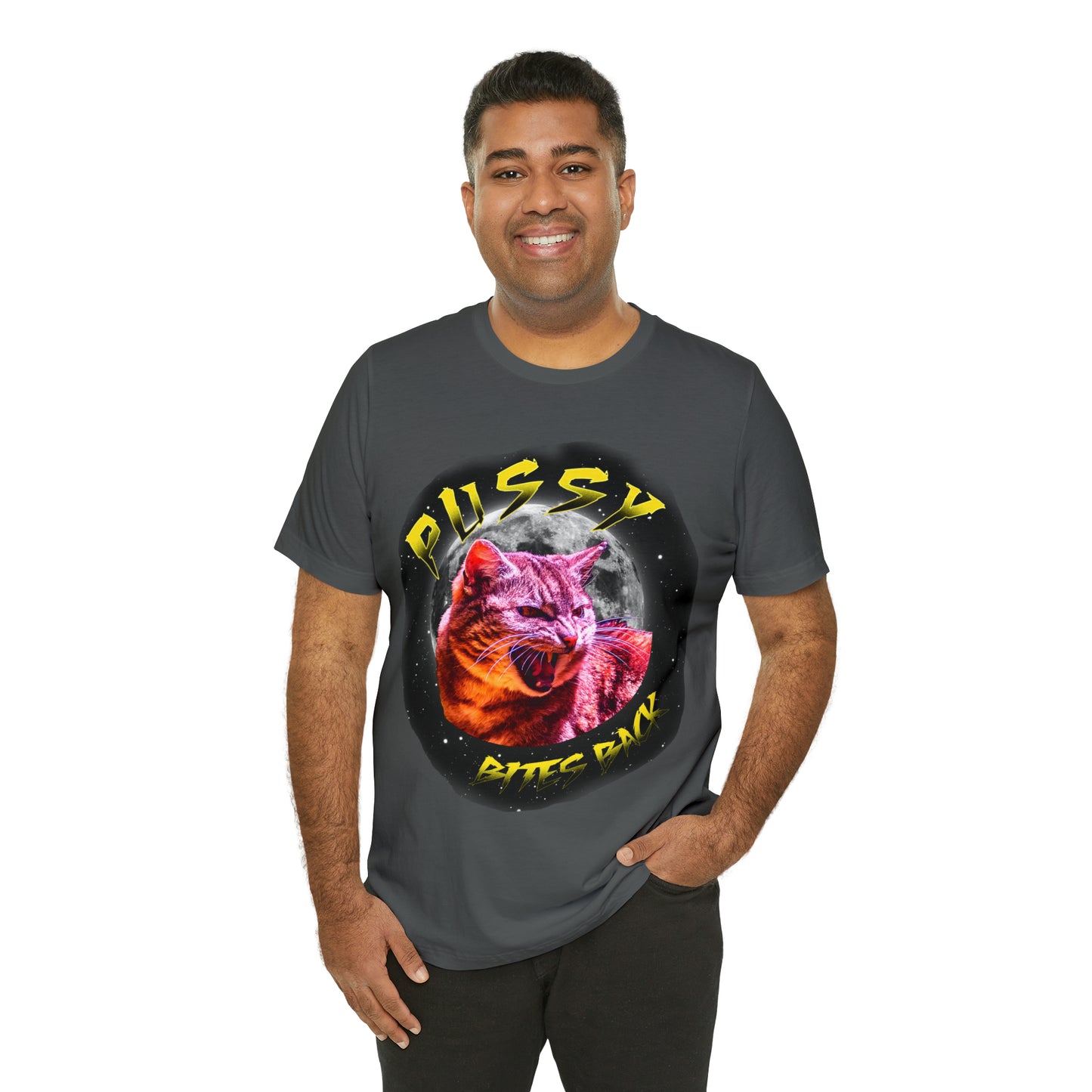 Pussy Bites Back Crew Neck  Unisex Crew Neck T-Shirt (S-3XL)