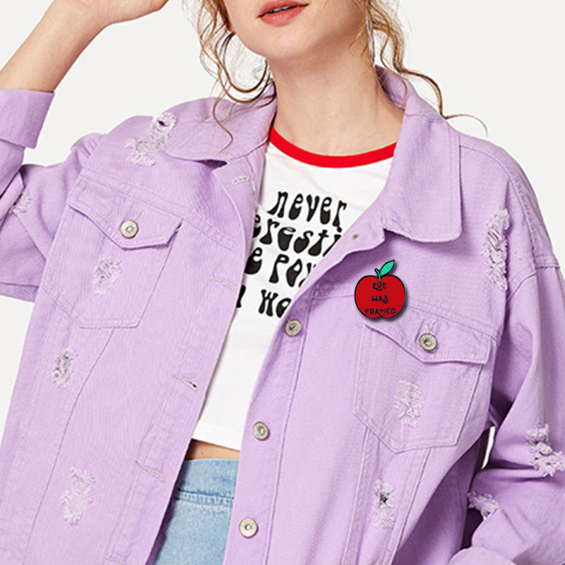 "Eve Was Framed" Pro Feminist Enamel Pin