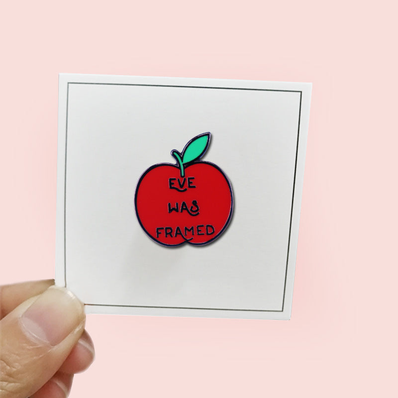 "Eve Was Framed" Pro Feminist Enamel Pin